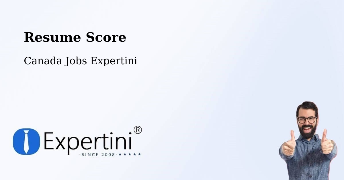 Resume Score & Job Description Match Tool – Innisfil - Canada Jobs Expertini